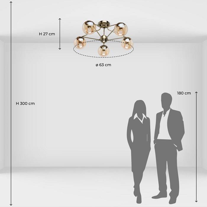 Потолочная люстра De City Оливия 8 5x60 Вт E27 306013805
