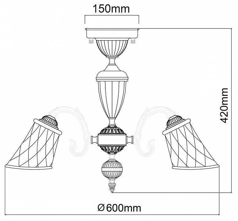 Люстра на штанге MW-Light Ариадна 450019105