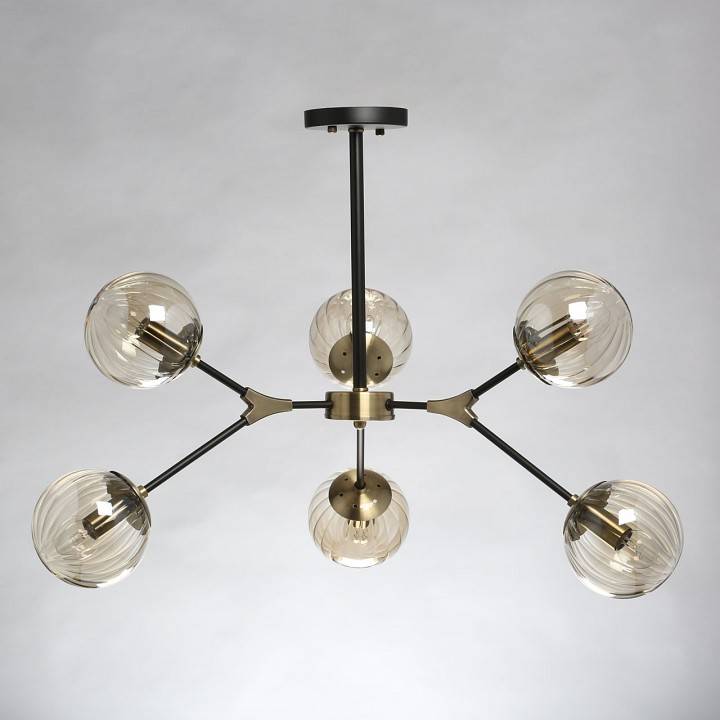 Люстра на штанге DeMarkt Гамбург 6х60Вт E27 605016206