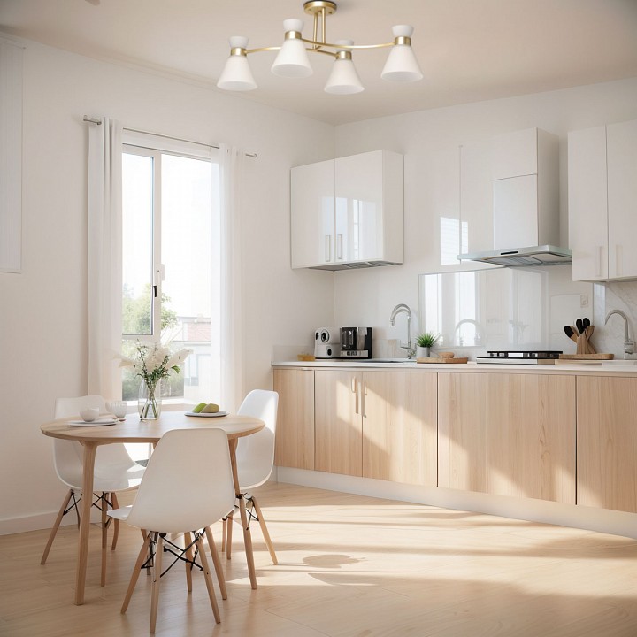 Люстра на штанге De City Дэла 4 лампы E14 635015704