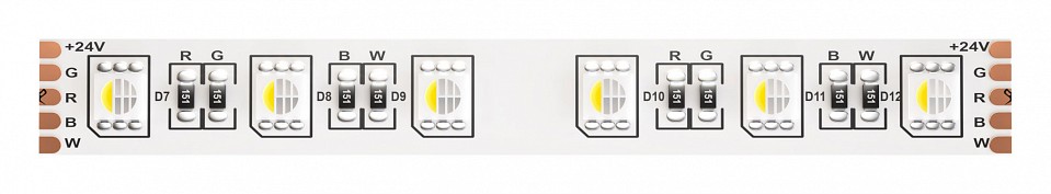 Лента светодиодная Maytoni LED Strip RGB+W 19.2 Вт/м 24 В 3000K IP20 5 м 10179