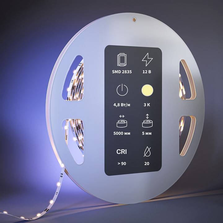 Лента светодиодная Maytoni Ultra 24 В 12 Вт/м 2700 К IP20 5 м 201103