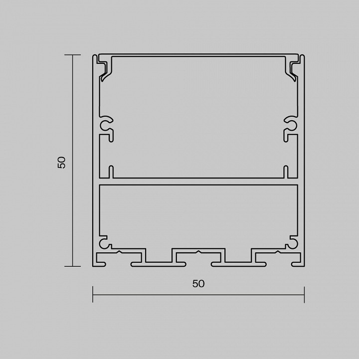 Шинопровод накладной Maytoni Exility 1 м белый 633007