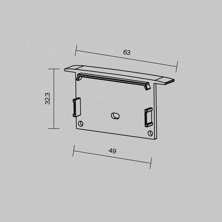 Набор заглушек для профиля Maytoni 642003