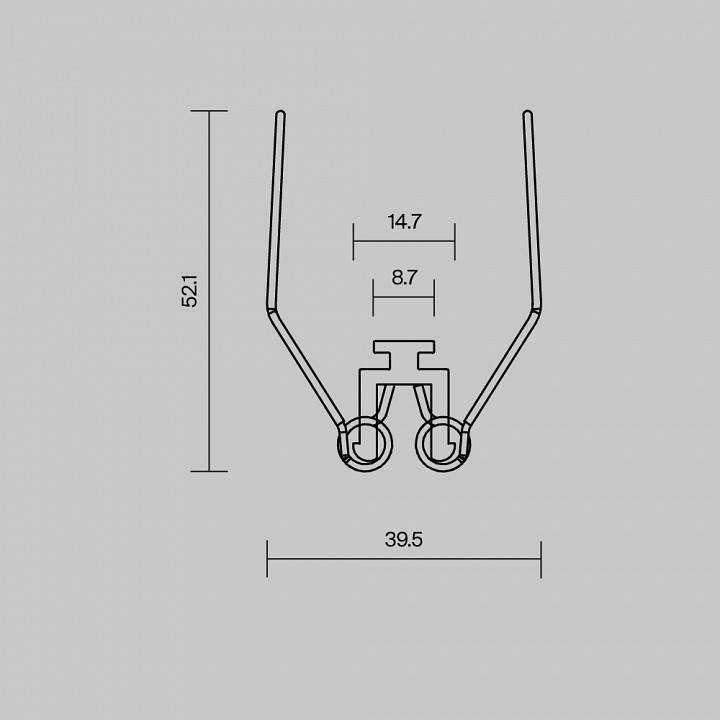 Набор скоб для встраивания профиля Maytoni 642004