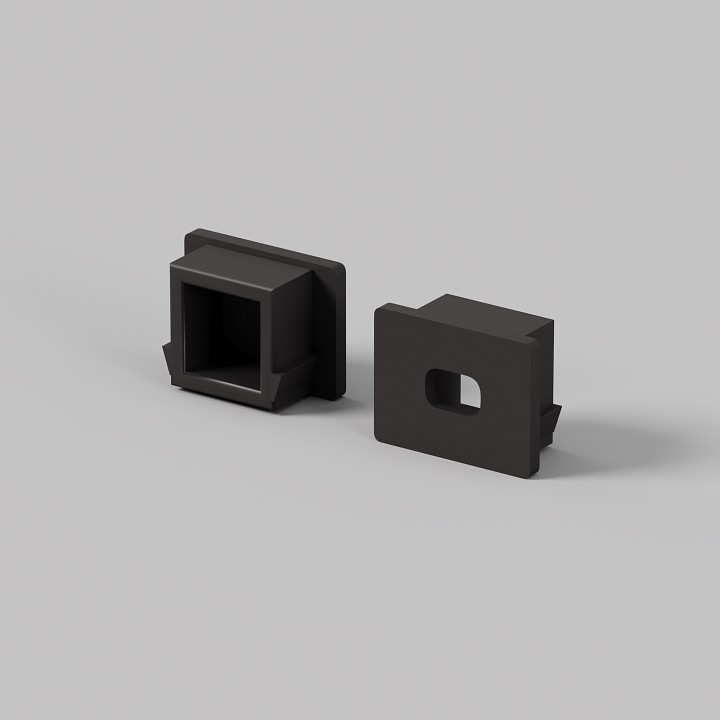 Заглушка для профиля Maytoni TRA002P черная 642022