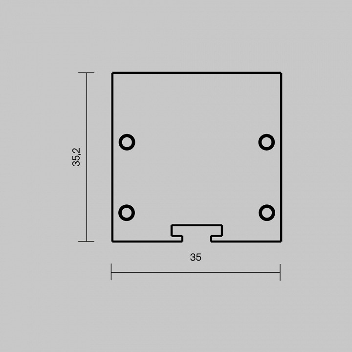 Заглушка для профиля Maytoni TRA005P белая 642038