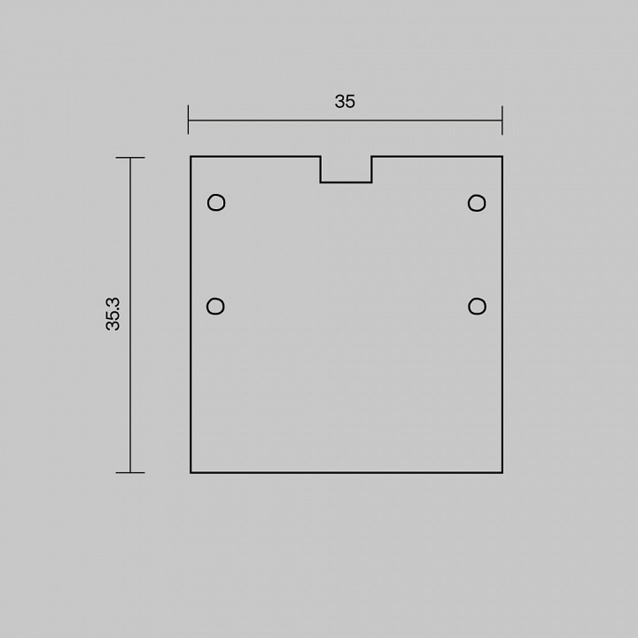 Заглушка для профиля Maytoni TRA008P белая 642058