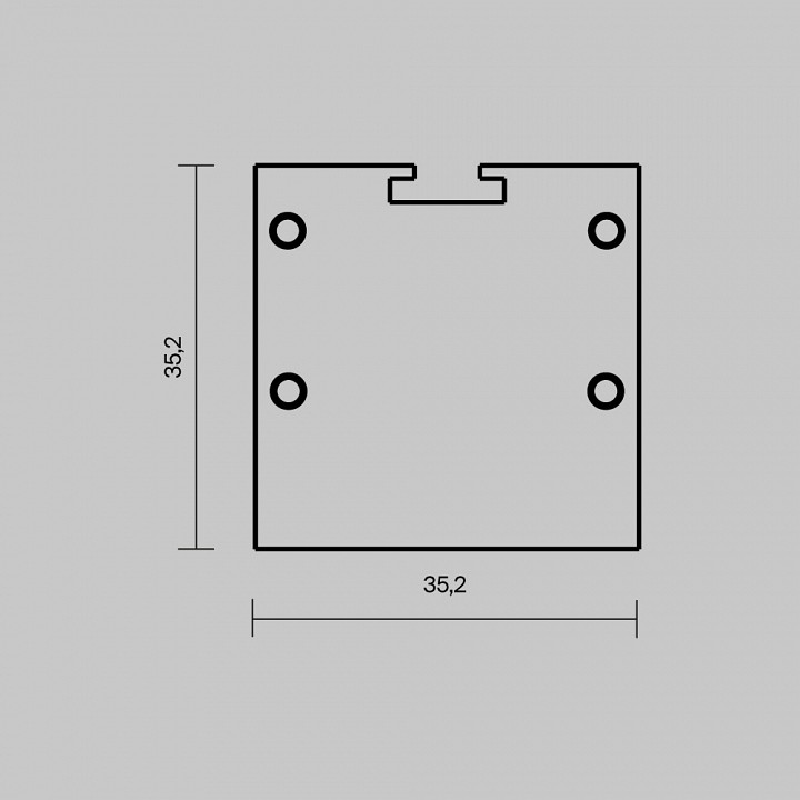 Заглушка для профиля Maytoni 642083
