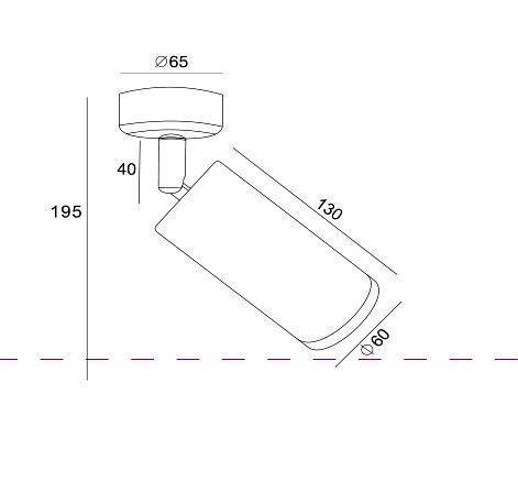 Спот Maytoni Focus C017CW-01CH
