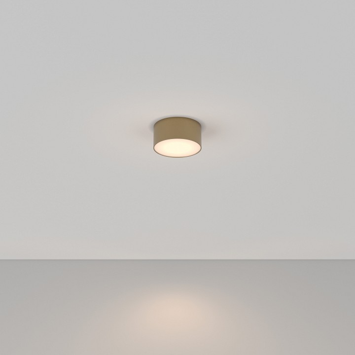 Потолочный светильник Maytoni Zon LED 12 Вт 3000 К матовое золото C032CL-L12MG3K