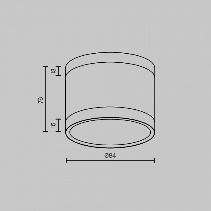 Накладной светильник Maytoni  C120CL-GX53-B