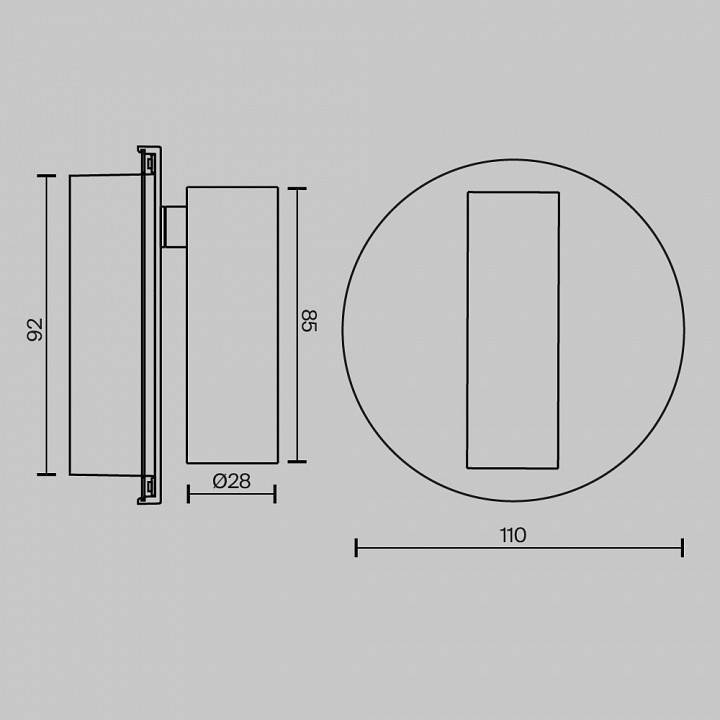 Бра Maytoni Ego 9 Вт 2700-4000 К C176WL-9W-2.7-4K-MG