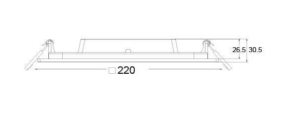 Встраиваемый светильник Maytoni Stockton 18 Вт DL021-6-L18W