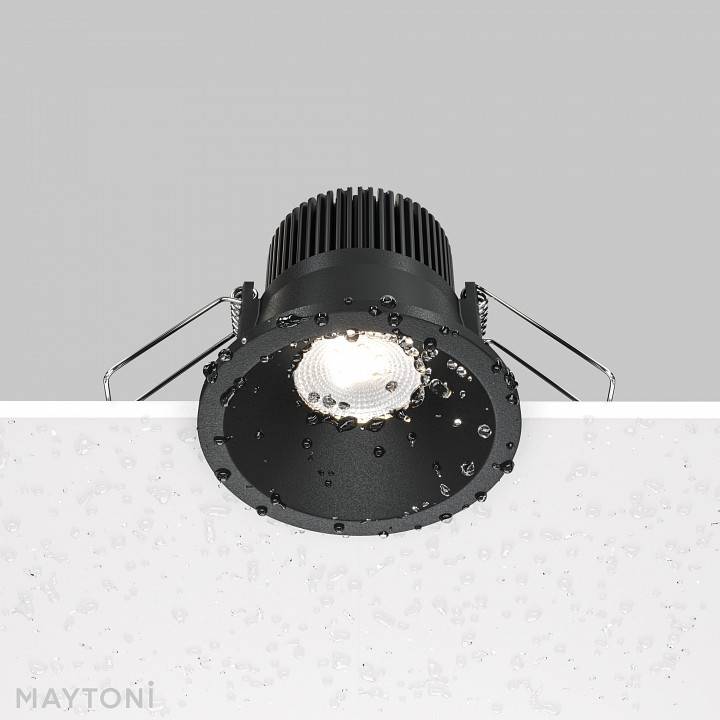 Встраиваемый светильник Maytoni Zoom 6 Вт 4000 K диммируемый черный DL034-01-06W4K-D-B