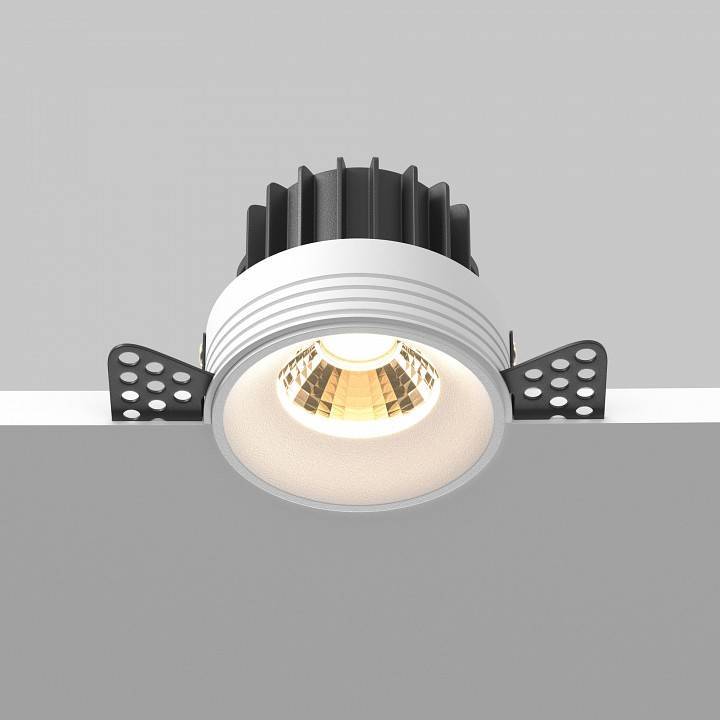 Встраиваемый светильник Maytoni Round DL058-12W2.7K-TRS-W