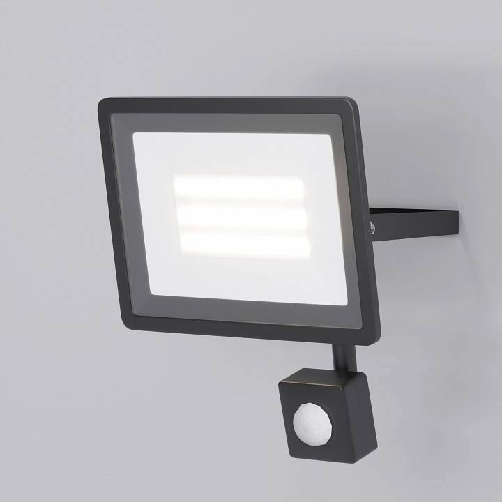 Прожектор светодиодный Maytoni Flood 30 Вт 4000 К с датчиком движения FL001-L30B4KSR