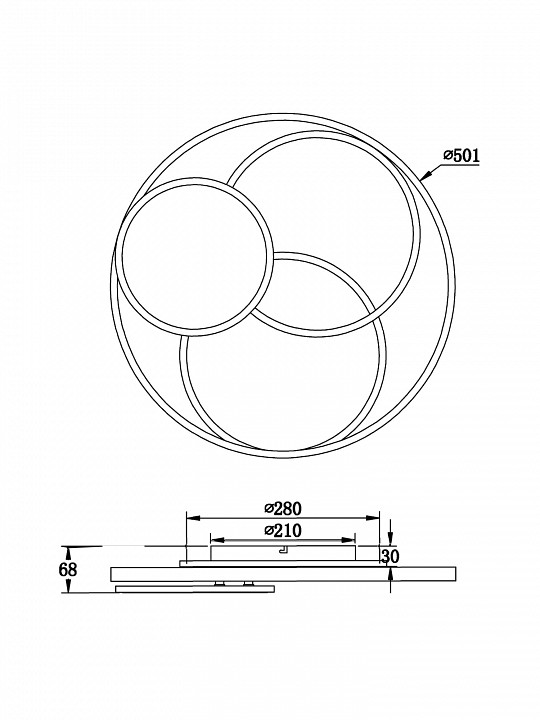 Накладной светильник Freya  FR10015CL-L94WB