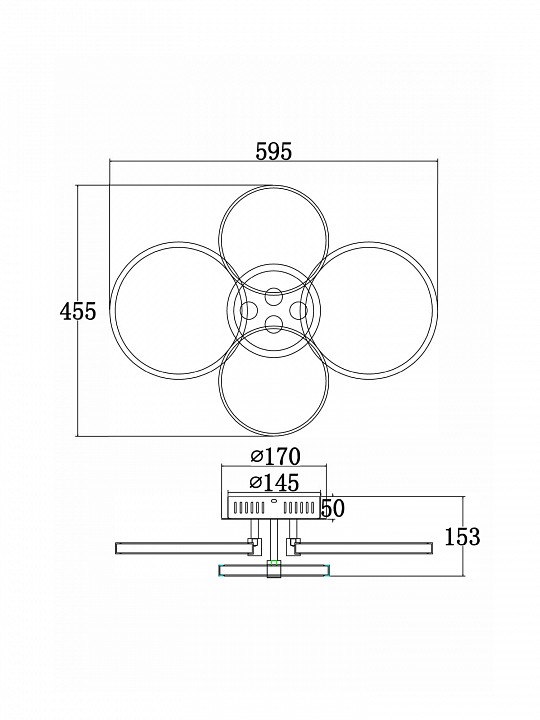 Накладной светильник Freya Gritta 40 Вт FR10018CL-L40W