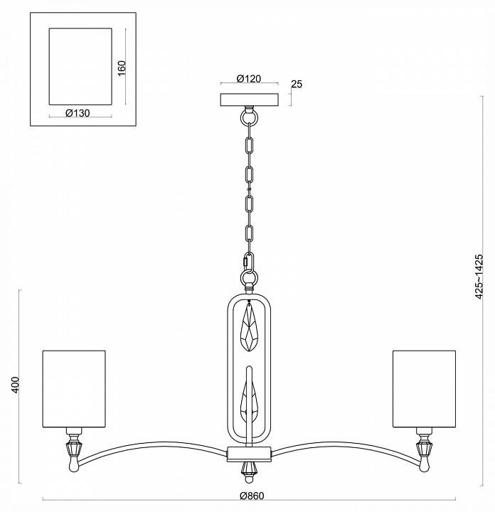 Подвесная люстра Freya Riverside FR1007PL-08N