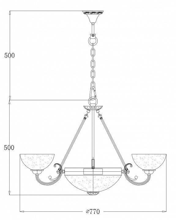 Потолочная люстра Freya Herbert FR2012-PL-09-BZ