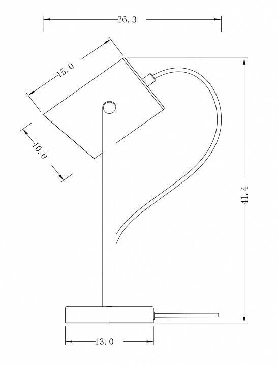 Настольная лампа декоративная Freya Elori FR4004TL-01WB