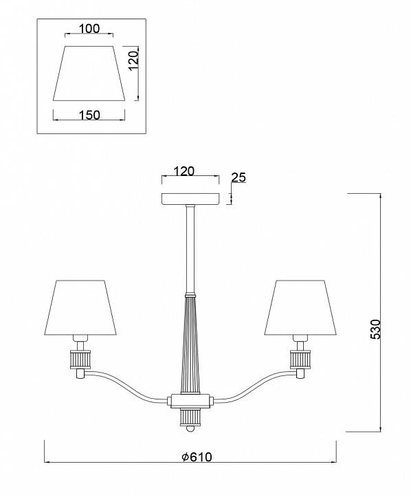 Люстра на штанге Freya Clarissa FR5020PL-05CH
