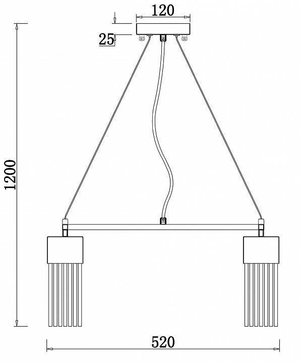 Подвесная люстра Freya Esala 5 ламп FR5050PL-05BS