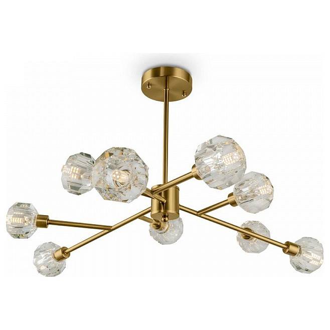 Люстра на штанге Freya Grace 9 ламп FR5114PL-09BZ