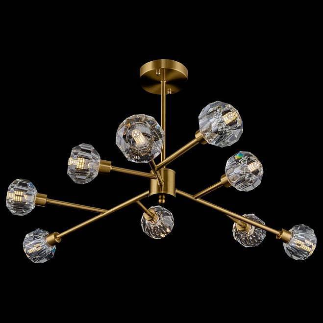 Люстра на штанге Freya Grace 9 ламп FR5114PL-09BZ