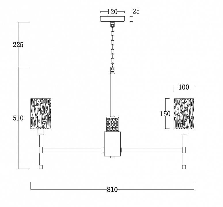 Подвесная люстра Freya Elsa 8 ламп FR5133PL-08CH