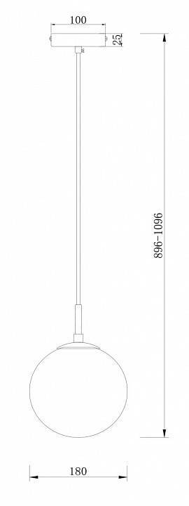Подвесной светильник Freya Moricio 1 лампа FR5140PL-01GB