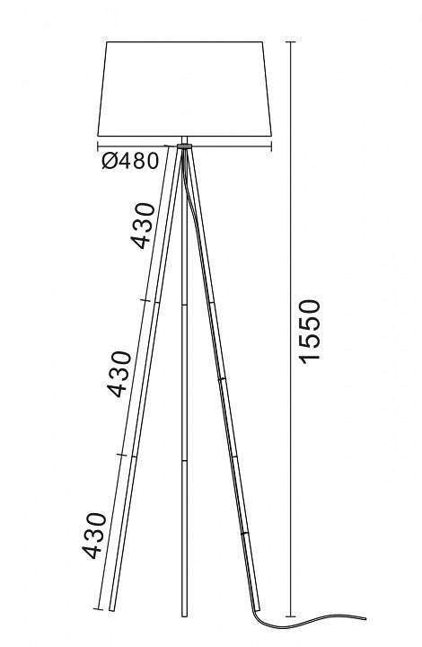 Торшер Freya Bonita FR5152-FL-01-GR