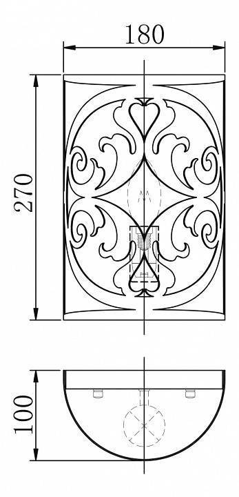 Светильник накладной Maytoni Rustika H899-01-R