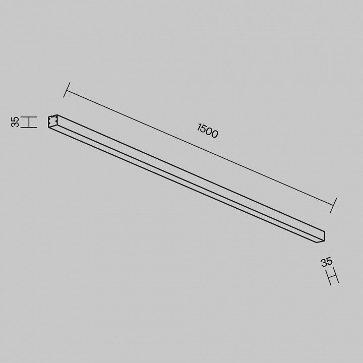 Накладной светильник Maytoni Technical Накладные линейные светильники LL311013