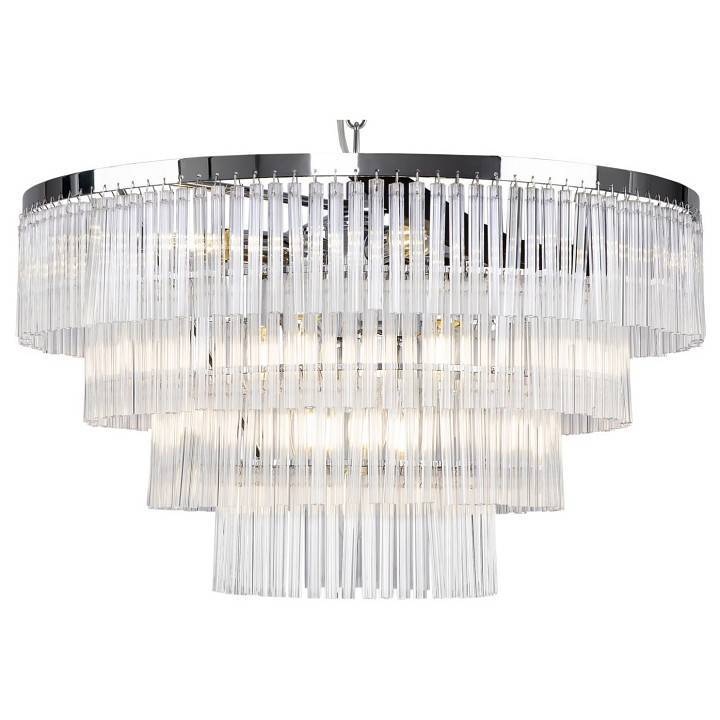 Подвесная люстра Maytoni Colonne 13 ламп Хром MOD093PL-13CH