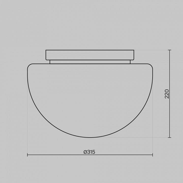 Накладной светильник Maytoni Glassy MOD270CL-01G