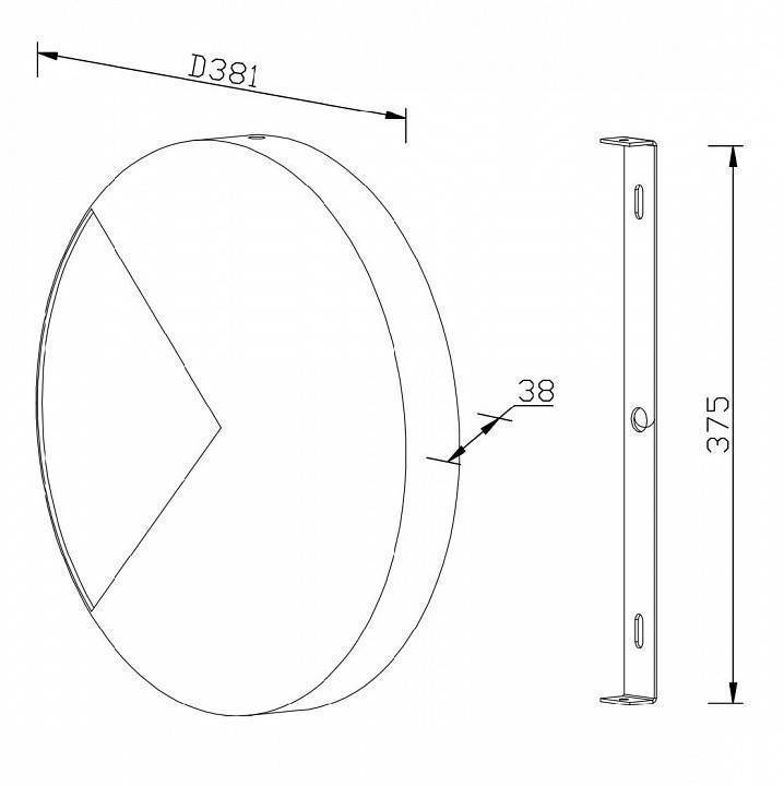 Накладной светильник Maytoni Jupiter LED 10 Вт латунь MOD320WL-L10BS3K
