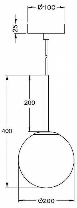 Подвесной светильник Maytoni Basic form MOD321PL-01B1