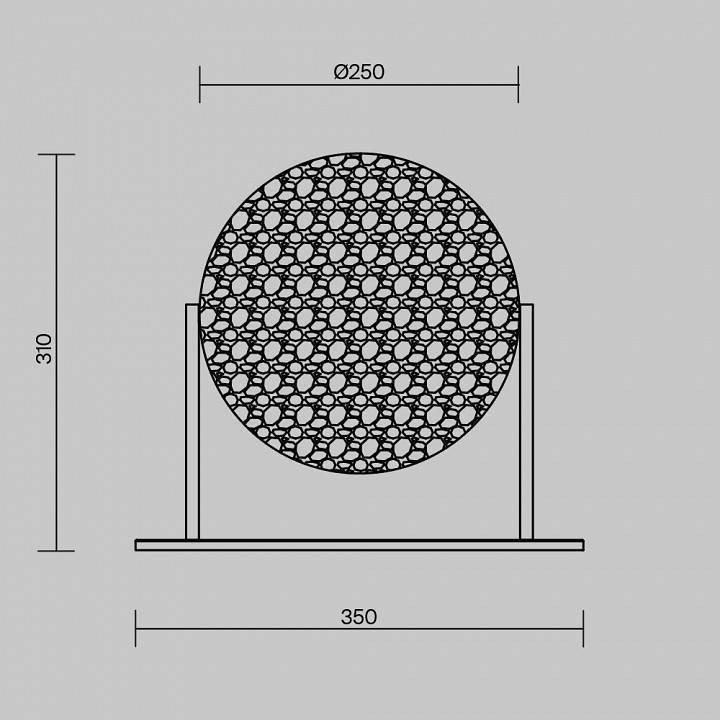Настольная лампа декоративная Maytoni Mangata MOD387TL-L8CH3K