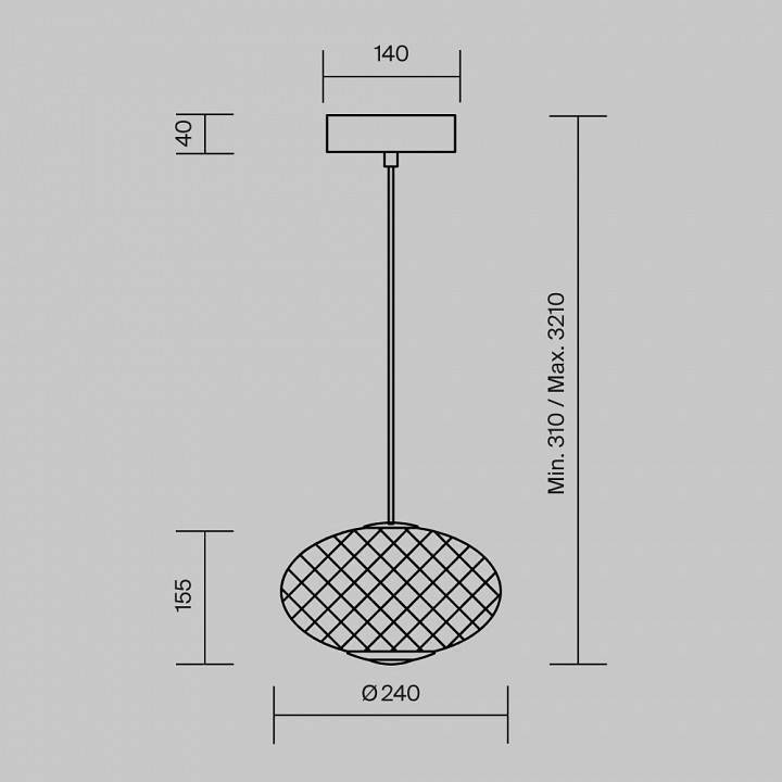 Подвесной светильник Maytoni Bruma MOD397PL-L10B3K