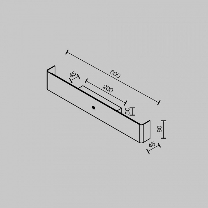 Накладной светильник Maytoni Bracket MOD492WL-L12BK
