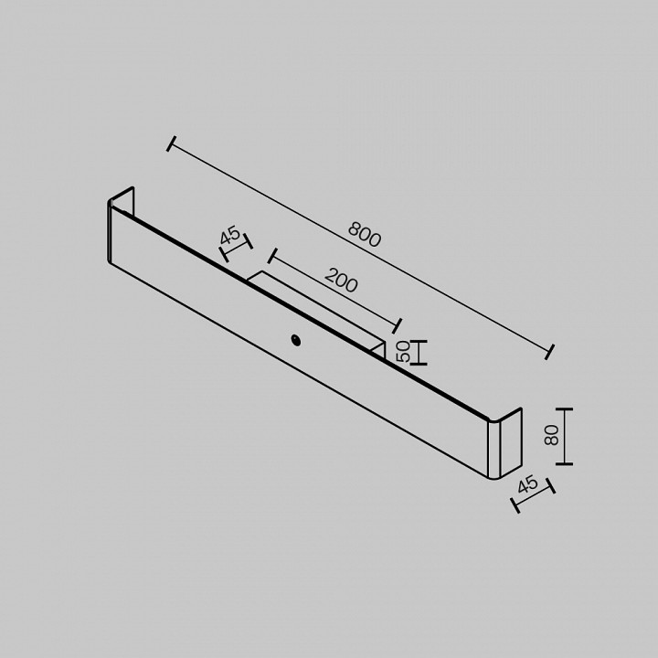 Накладной светильник Maytoni Bracket MOD492WL-L16BK