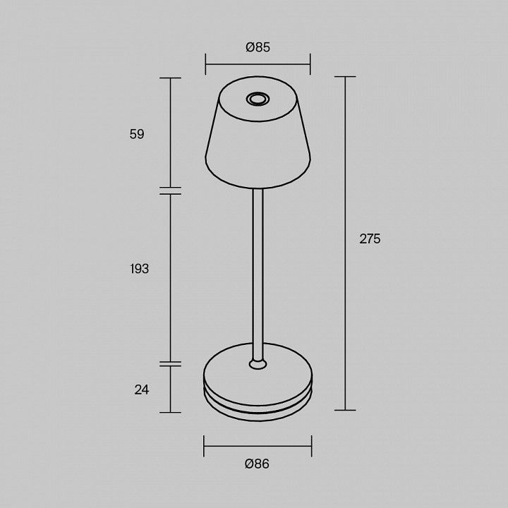 Настольная лампа декоративная Maytoni Nook MOD494RL-L1BSK