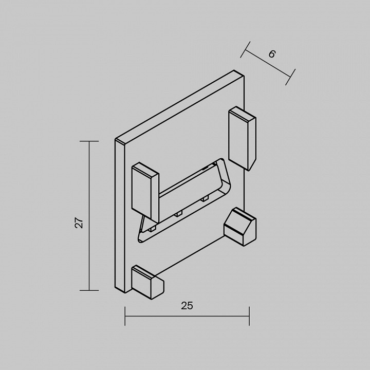Заглушка для профиля Maytoni O-TR002-EC