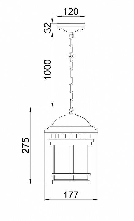 Подвесной светильник Maytoni Salamanca O031PL-01BR
