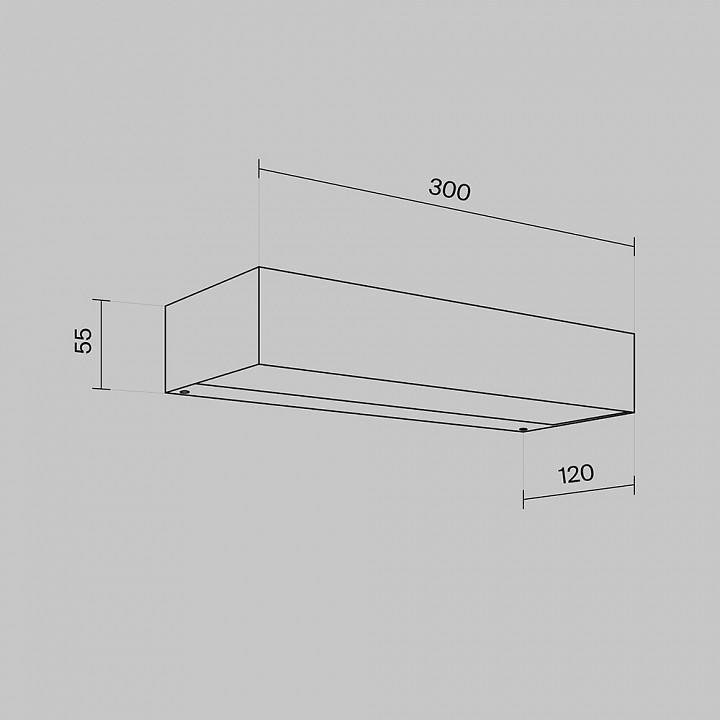 Светильник накладной Maytoni Lot 10 Вт 3000K золотой O428WL-L10GF3K