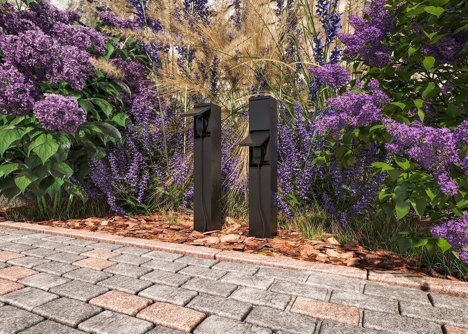 Блок розеток уличный Maytoni Nido 2 розетки IP44 O460FL-GF02SC