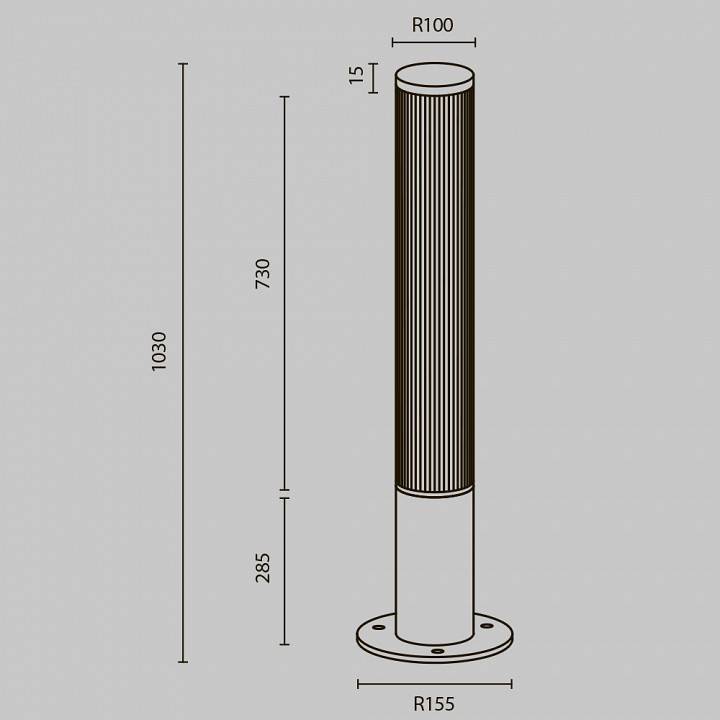 Уличный светильник Maytoni Ster LED O467FL-L50B3K