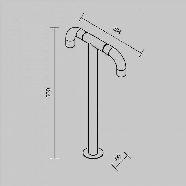 Светильник уличный наземный Maytoni Sleek O477FL-L4GF3K